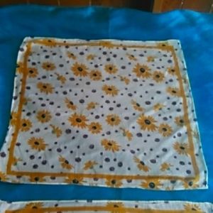 Scarves/Bandana; 21"X21", Gold, Sapphire, Maroon & Olive